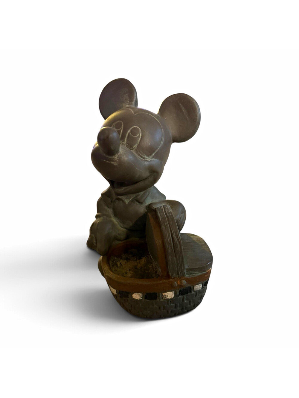 1997 Disney Mickey Mouse Picnic Lawn Planter Universal Statuary #795 DuraResin